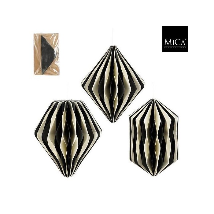 ORNAMENTO CIPOLLA GOCCIA NERO 3 ASSORTITI H.30